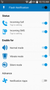 Flash light Notification free screenshot 0