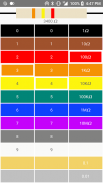 Calculadora de código de color de resistencia screenshot 0