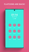 Pink & Teal - A Flatcon Icon Pack screenshot 1