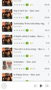 Bon Jovi songs - app screenshot 0