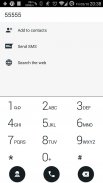 Dialer theme Droid L BWhite screenshot 2