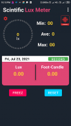 Light Meter (Scientific Lux Me screenshot 9