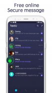 TextU - Private SMS Messenger, Call app screenshot 1