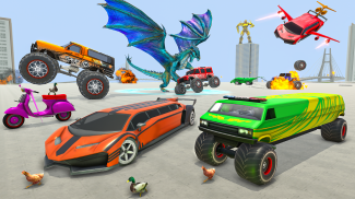 Ramp Car Robot Transforming Game:Jeux de Robot Car screenshot 0