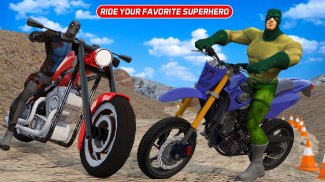 BIKE RACING 3D – SUPERHERO GAME 2018 screenshot 0