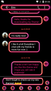 Retro Pink SMS Mesej-mesej screenshot 1