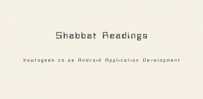 Shabbat Reading Cycle