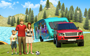 Wohnmobil Van Fahren LKW: Virtuell Familie Spiel screenshot 2