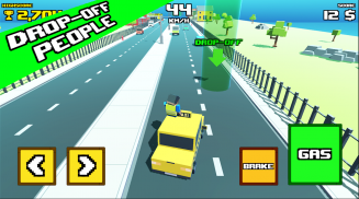 Crazy Road: Taxi Madness screenshot 1