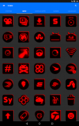 Flat Black and Red Icon Pack ✨Free✨ screenshot 15