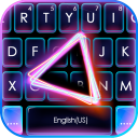 Neon Triangle Keyboard Theme