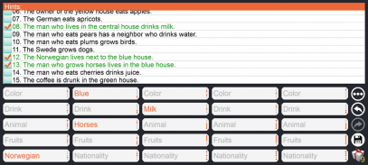 Einstein's Riddles Text Puzzle screenshot 5