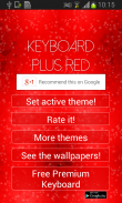 Red Pulse Keyboard Theme screenshot 1