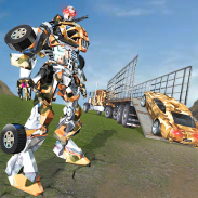 US Army Robot Transport Truck Driving Games screenshot 21