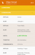 VYR - Viljojen hintaseuranta screenshot 3