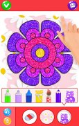 Glitter Flowers Coloring Book screenshot 6