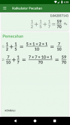 Kalkulator pecahan dengan solusinya screenshot 11