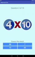 Multiplication tables Quiz screenshot 7