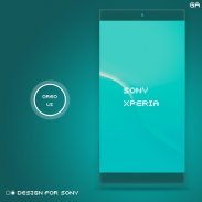 XPERIA ON | O Cyan Theme screenshot 0