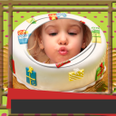 Photo Frame On Birthday Cake Icon