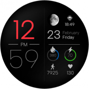 Minimal Digital Watch Face IO screenshot 6