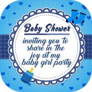 Baby Shower Invitation Card Maker screenshot 2