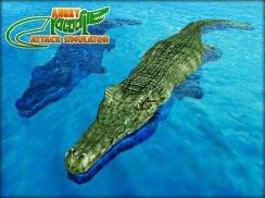 Irritado 3D Crocodilo Ataque screenshot 7