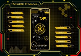 Futuristic UI Launcher screenshot 12