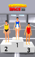 3D Swimming Pool Race : Race against best swimmers screenshot 3