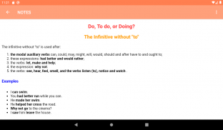 ENGLISH GERUND and INFINITIVE screenshot 5