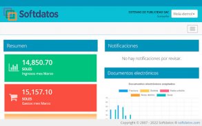 SOFTDATOS, panel de gestión screenshot 7