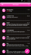 Gloss Pink SMS Mensajes screenshot 4