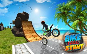 Bike Trail Stunt Tricks เกมแข่งรถ Moto screenshot 2