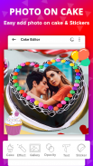 Name Photo On Birthday Cake Frame Card Gif Wishes screenshot 2