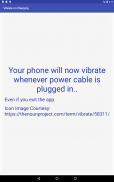 Vibrate on Charging start screenshot 1