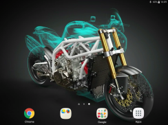 Motorcycle Engine V6 3D LWP screenshot 7