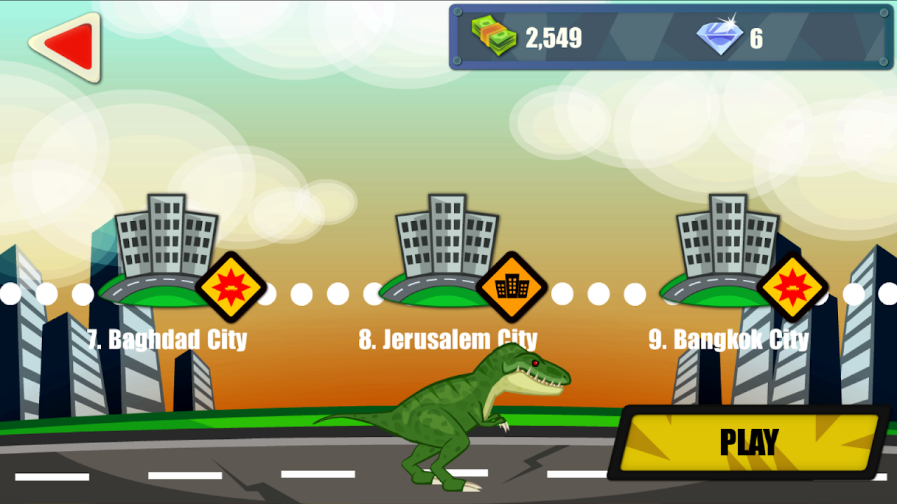 Dinosaur Games City Rampage for Android - Free App Download