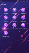 Purple Starry Sky Skin for Next SMS screenshot 2