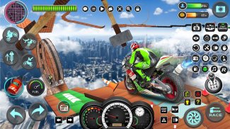 Impossible Mega Ramp Moto Bike Rider: Superhero 3D screenshot 4