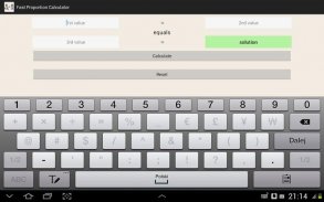 Fast Proportion Calculator screenshot 0