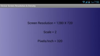 Screen Resolution & Density screenshot 0