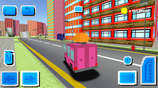 Blocky Car Driving screenshot 1