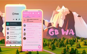 GB WA Mod Pink Fanatic APK App screenshot 3