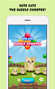 Cute Cat the Bubble Shooter screenshot 1