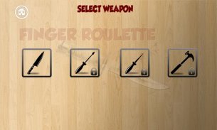 Finger Roulette (jeu Knife) screenshot 2