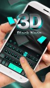 Theme Neon 3D Black screenshot 1