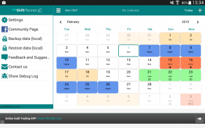 My Shift Planner - Personal Shift Work Calendar screenshot 4