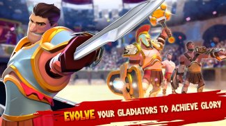 Gladiator Heroes Clash - Jogo de Luta e Estratégia screenshot 1