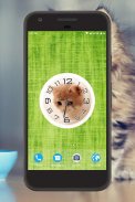 Kitten Clock Live Wallpaper screenshot 2