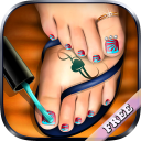 Pedicure Foot Nail Art Salon Icon
